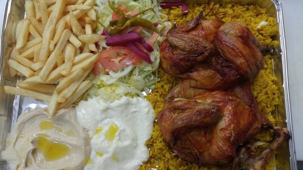 assiette poulet entier