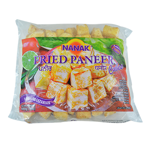 nanak paneer frits en cubes