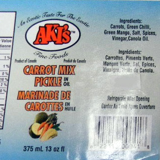 saumure aki marinade de carotte